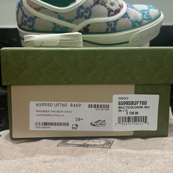 Gucci Sneakers Size 38.5 - PERFECT CONDITION - Pyschedelic Mini GG Multicolor - Picture 3 of 10